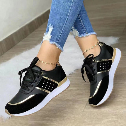 Stylish Orthopedic Sneakers for Women Black Shoes