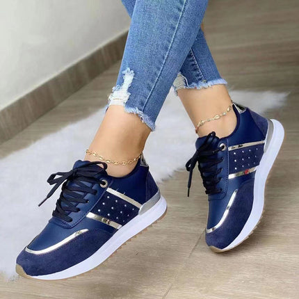 Stylish Orthopedic Sneakers for Women Blue Shoes