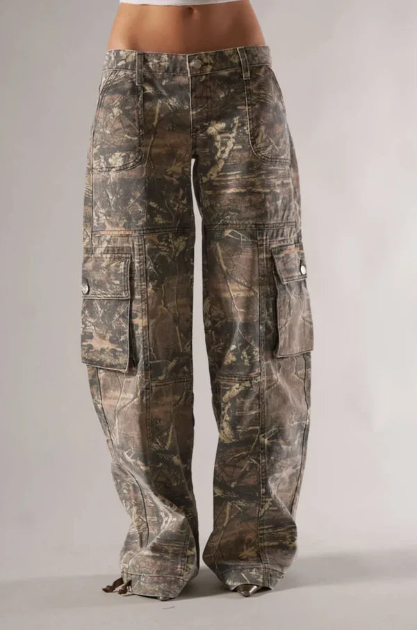 Camo Cargo Pants - OKOHOKO   # #