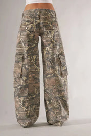 Camo Cargo Pants - OKOHOKO   # #
