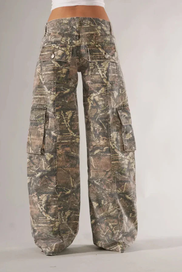 Camo Cargo Pants - OKOHOKO   # #