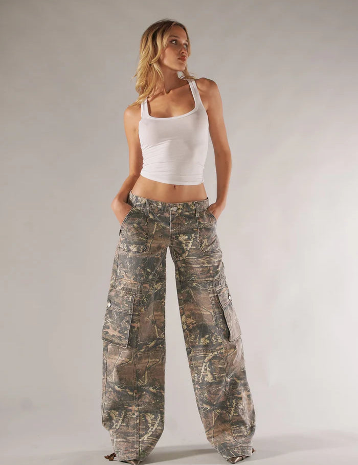 Camo Cargo Pants - OKOHOKO   # #