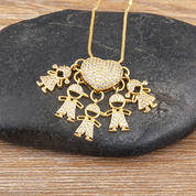 Everlasting Love Necklace 3 Boys+2 Girls Jewellery Collection