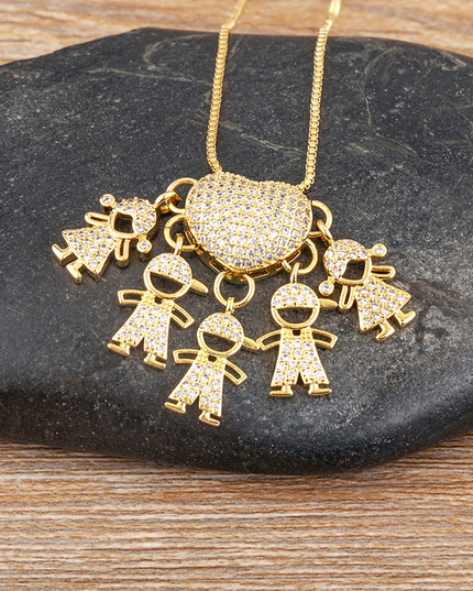 Everlasting Love Necklace 3 Boys+2 Girls Jewellery Collection