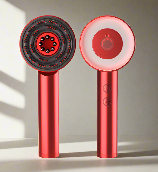 RejuvaScalp Multifunctional Scalp Massager for Hair Growth and Relaxation Red Beauty