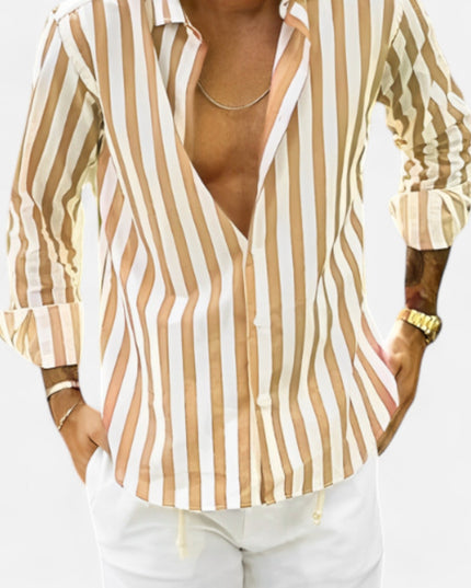 The Vittorio Striped Summer Shirt Yellow Shirts