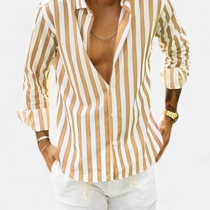 The Vittorio Striped Summer Shirt Yellow Shirts