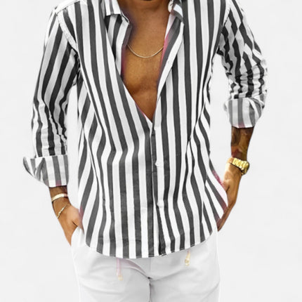 The Vittorio Striped Summer Shirt Light White Shirts