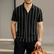 Castello Striped Linen Shirt Men Shirts