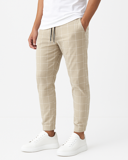 Kairo Gridline Pants Khaki