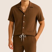 Cavari Relaxed Linen Set Men Set