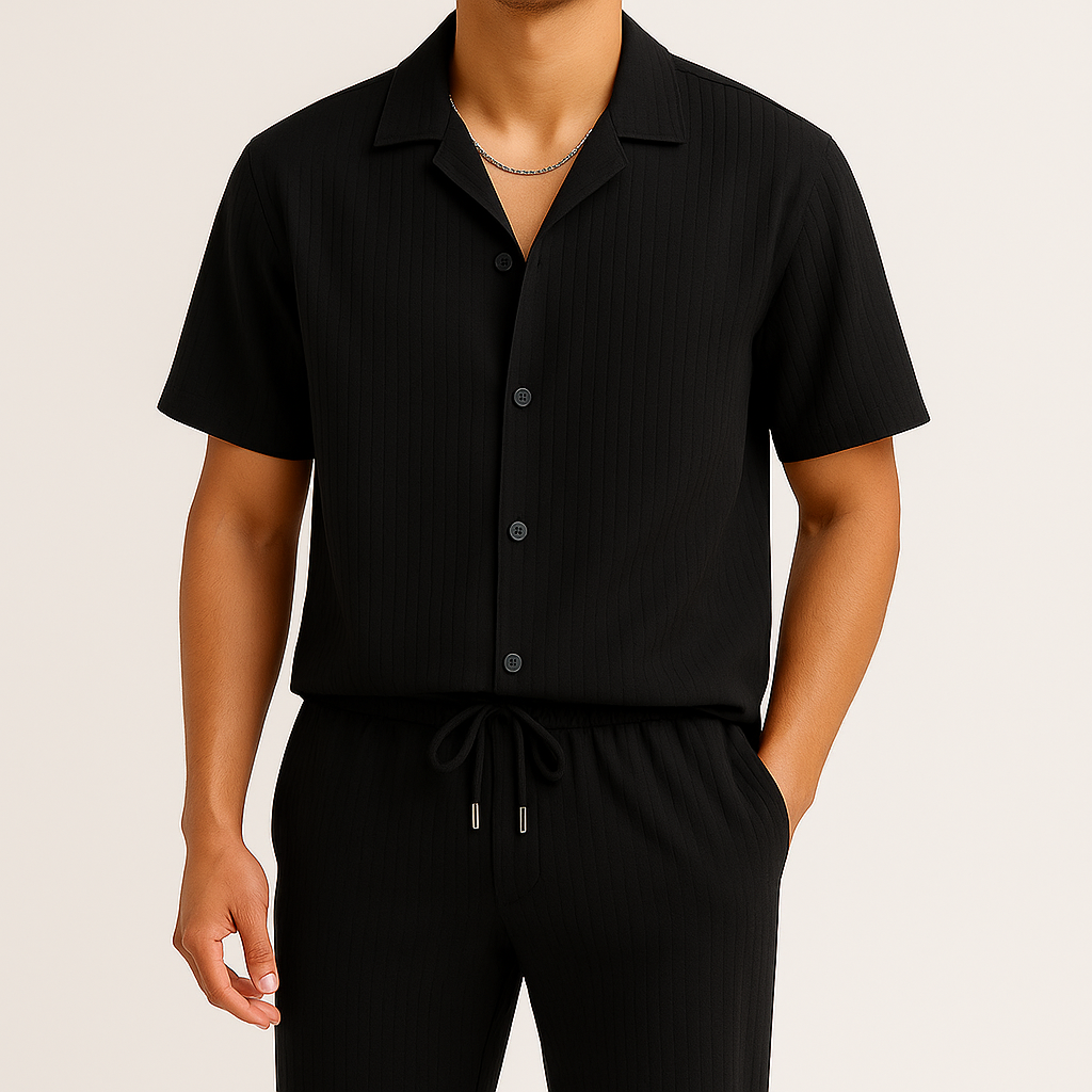 Cavari Relaxed Linen Set Men Set
