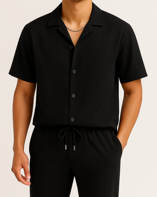 Cavari Relaxed Linen Set Men Set