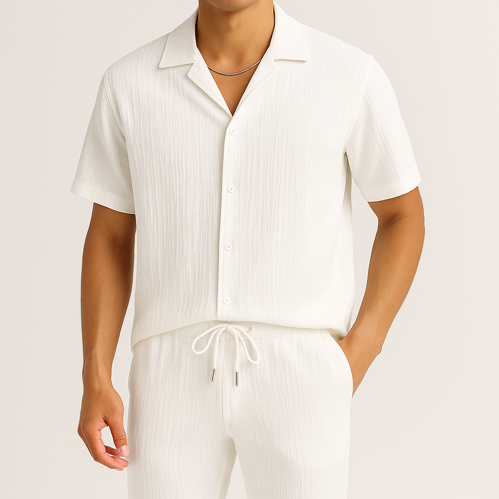 Cavari Relaxed Linen Set Men Set