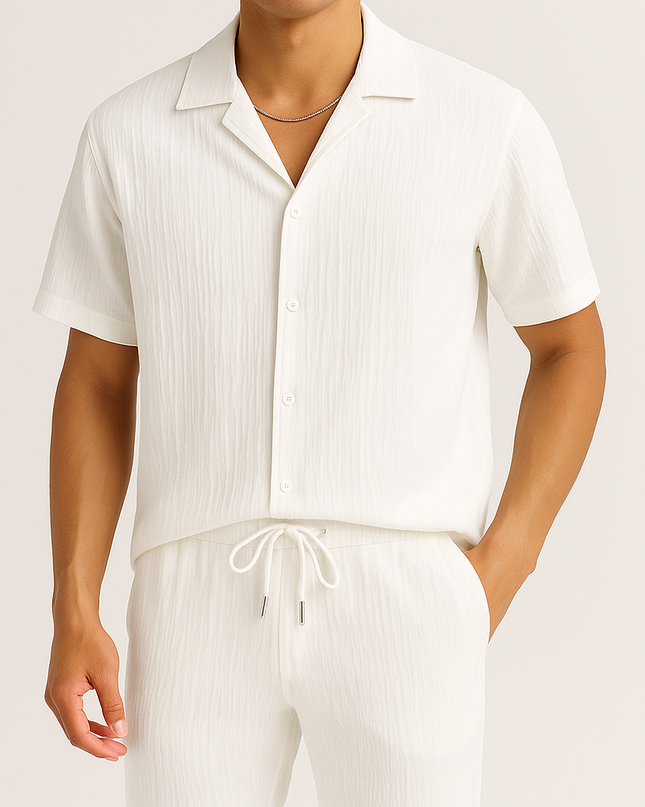 Cavari Relaxed Linen Set Men Set