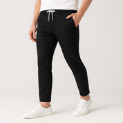 Monaco Cotton Linen Trousers Black