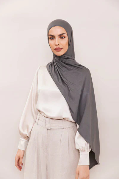 Meriam Hijab Dark Grey women_muslim