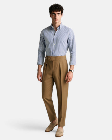 Men’s High-Rise Tailored Trousers Pants