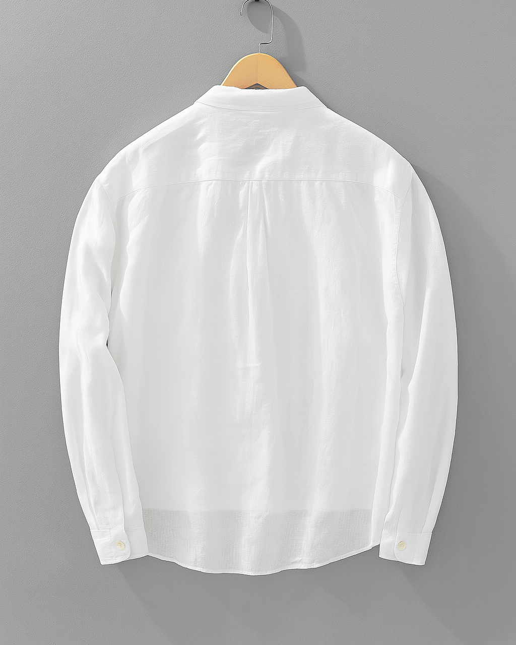 Breathable Linen Button-Up Shirt Men Shirts