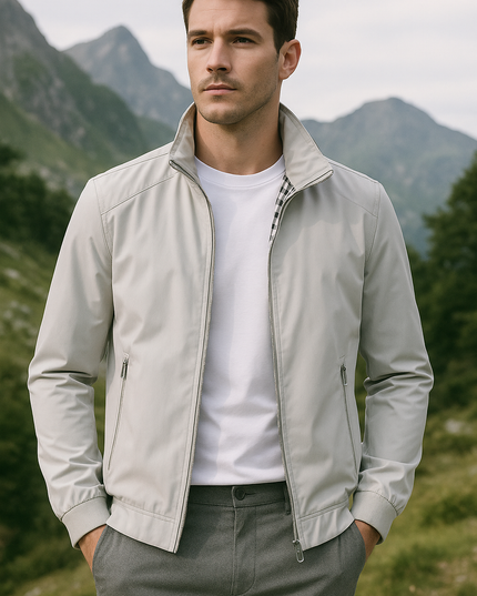 Men's Windproof Summer Jacket Gray Jackets