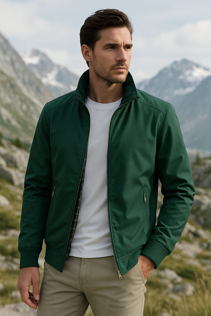 Men's Windproof Summer Jacket Green Jackets