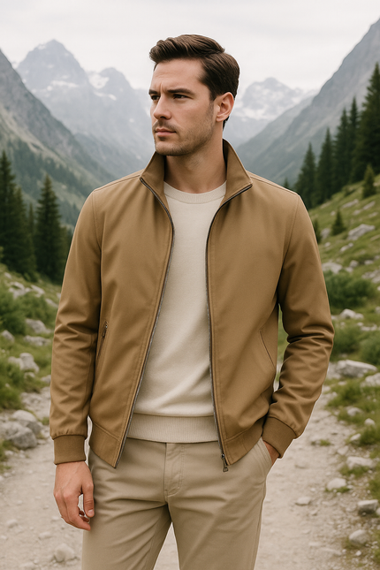 Men's Windproof Summer Jacket Khaki Jackets