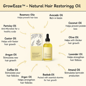 GrowEaze Natural Hair Restorer Oil - Buy 1 Get 1 Free Generated Product