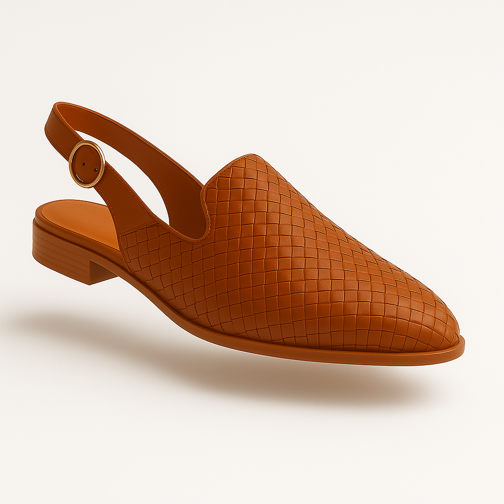 Elina Women's Elegant Low Heel Slip-On Loafers Sandals
