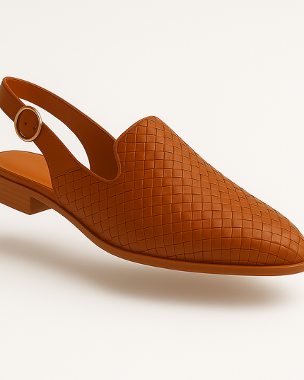 Elina Women's Elegant Low Heel Slip-On Loafers Sandals