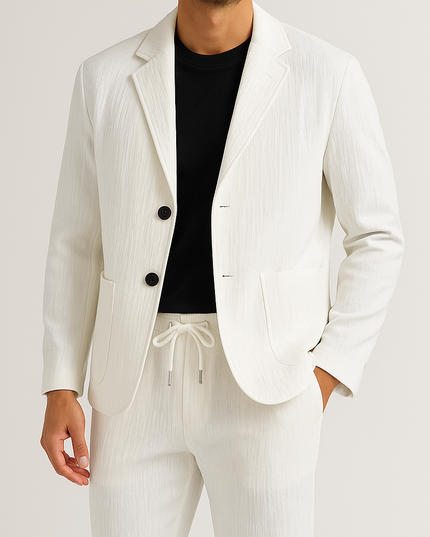 Alvari Linen Blazer Set Men Set
