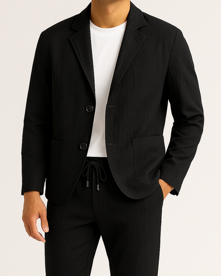 Alvari Linen Blazer Set Men Set