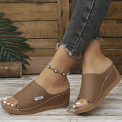 Cleo™ - Summer Wedge Slide Sandals Sandals