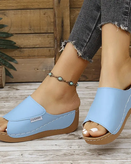 Cleo™ - Summer Wedge Slide Sandals Sandals
