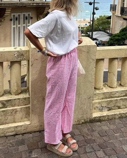 Suzie | High-waisted trousers with straight legs kleding