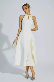 Cameron™ | Ruffled Sleeveless Midi Dress M Dresses
