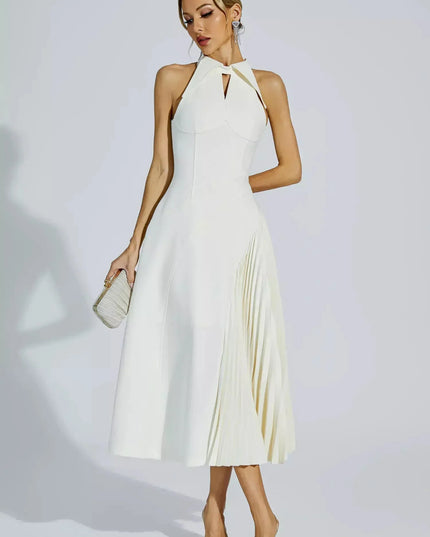 Cameron™ | Ruffled Sleeveless Midi Dress M Dresses