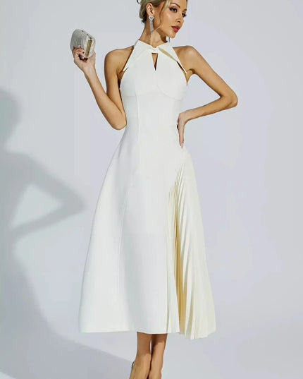 Cameron™ | Ruffled Sleeveless Midi Dress S Dresses