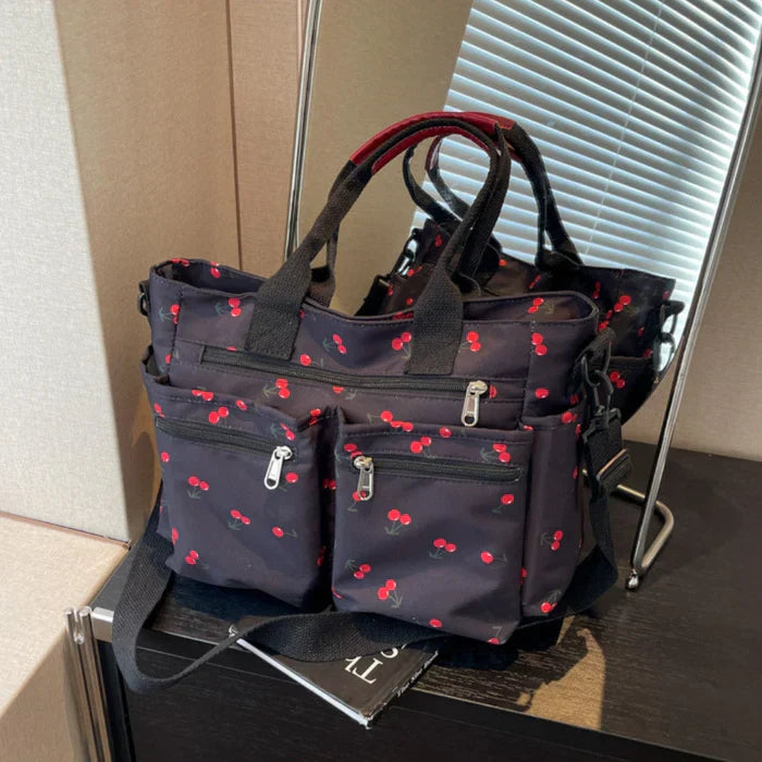 Camari | Cherry Print Canvas Tote Bag Bag