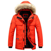 Stylish Hooded Insulated Winter Jacket Red Jackets