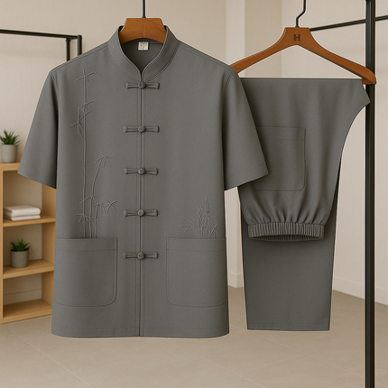 Men's Casual Shirt and Pants Sets Deep Ash Men Set