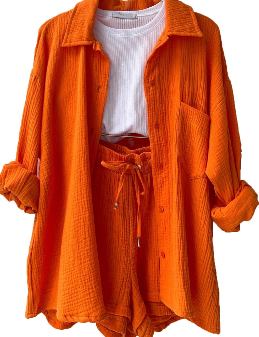 Emilia | Cotton Suit for Women Orange