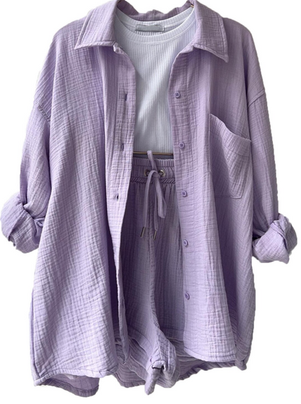 Emilia | Cotton Suit for Women Lavendel