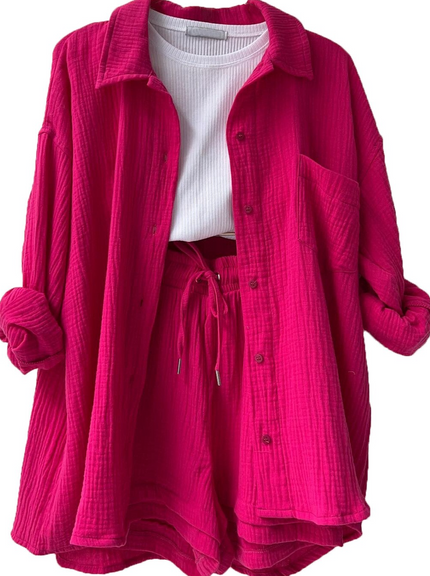 Emilia | Cotton Suit for Women Pink