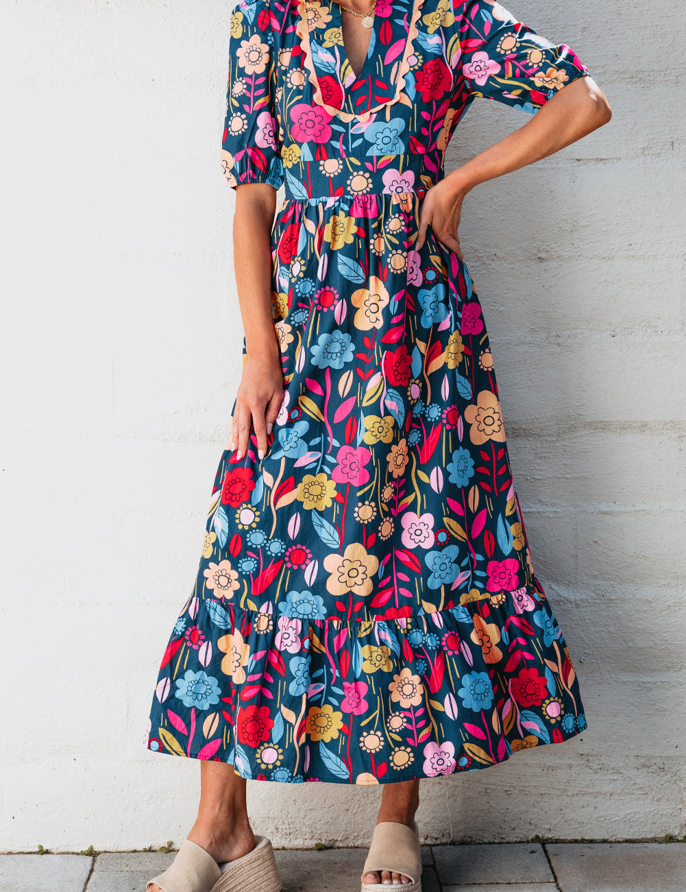 Alegri | Floral Pop Maxi Dress Dresses