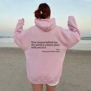 'Dear Person Behind Me' Hoodie - OKOHOKO   # #