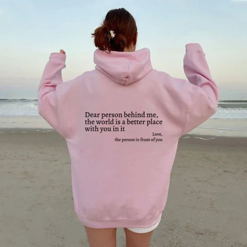 'Dear Person Behind Me' Hoodie - OKOHOKO   # #