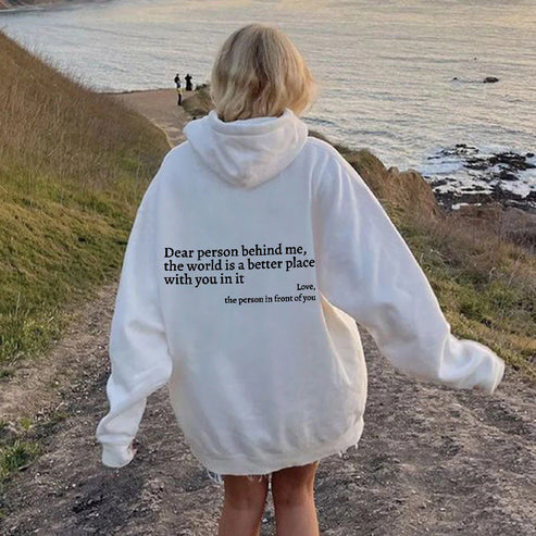 'Dear Person Behind Me' Hoodie - OKOHOKO   # #