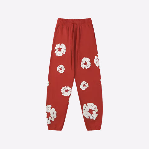 Denim Tear Sweatpants Red Sweatpants