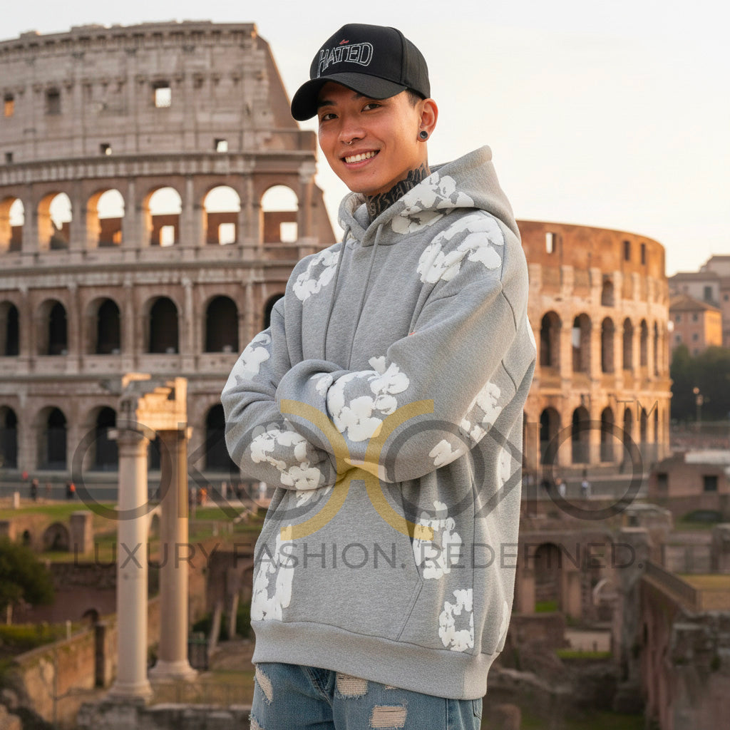 Denim Tears Men's Casual Hooded Sweatshirt Hoodie