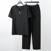 Drift Linen Set Black Men's Clothing